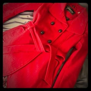 Red Guess Wool Coat